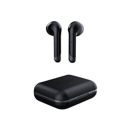 Happy Plugs Air 1 - Écouteurs sans fil avec micro - embout auriculaire - Bluetooth - noir