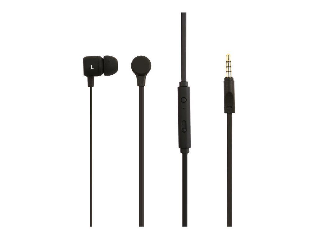 Cultura INEAR-01 - Écouteurs avec micro - intra-auriculaire - filaire -  jack 3,5mm - noir