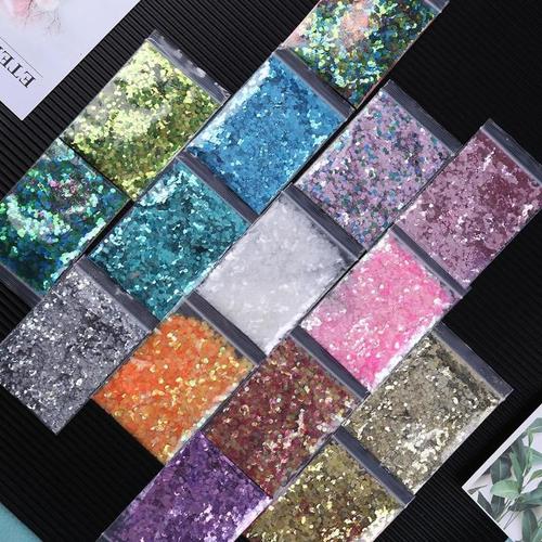 1 Paquet De Paillettes D'ongle Paillettes Scintillantes 3d Paillettes Colorées Paillettes Vernis Manucure Ongles Art Décorations 15 Couleurs