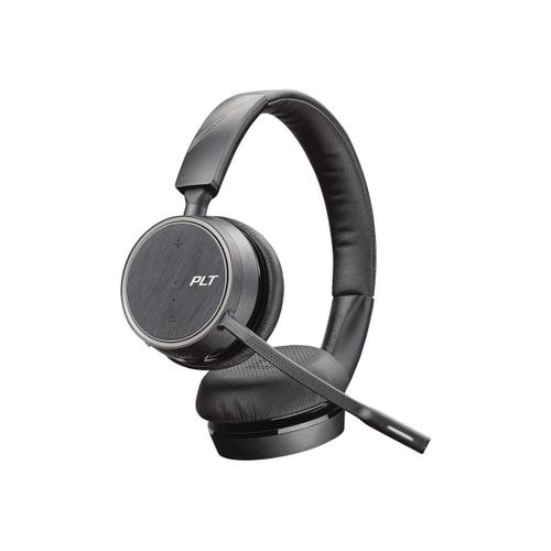 Poly Voyager 4220 Office - Bave à 2 voies Office Series - micro-casque - sur-oreille - Bluetooth - sans fil - USB