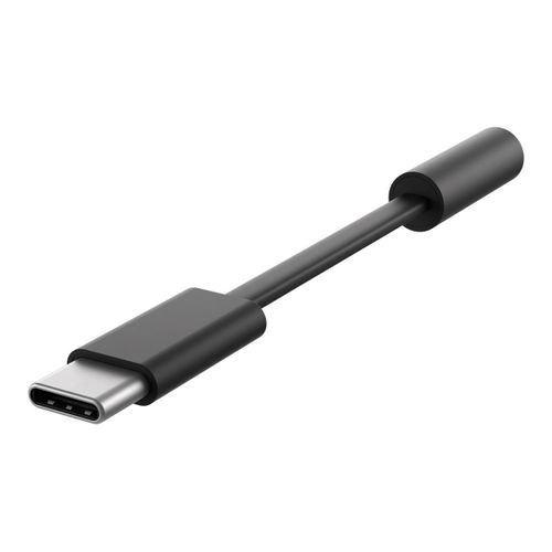 Microsoft Surface Audio Adapter - USB-C vers adaptateur de prise casque - 24 pin USB-C mâle pour mini-phone stereo 3.5 mm femelle - noir