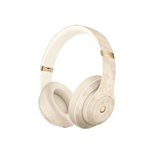 Beats Studio3 Wireless - Beats Camo Collection - écouteurs avec micro - circum-aural - Bluetooth - sans fil - Suppresseur de bruit actif - jack 3,5mm - isolation acoustique - dune de sable