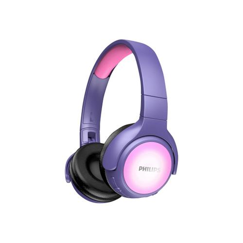 Philips TAKH402PK - Écouteurs avec micro - sur-oreille - Bluetooth - sans fil - rose