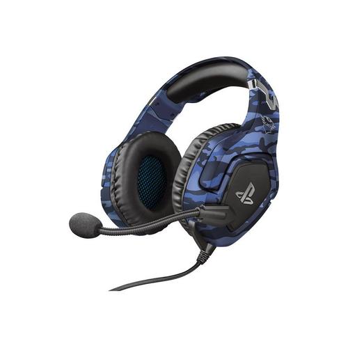 Trust Gaming GXT 488 Forze-B - Micro-casque - circum-aural - filaire - jack 3,5mm - bleu