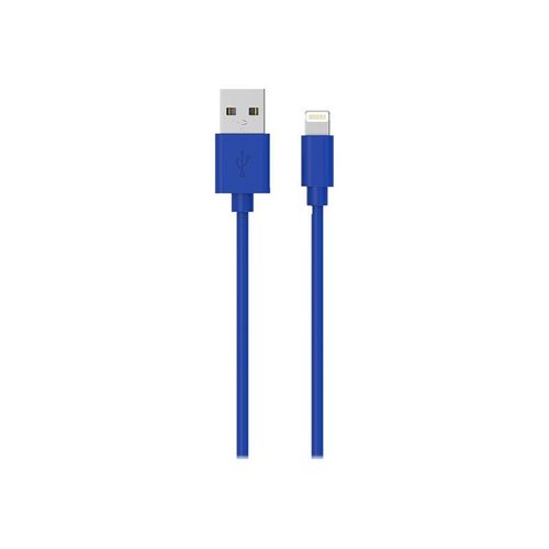 Wow - Câble Lightning - USB mâle pour Lightning mâle - 1 m - bleu
