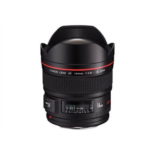 Objectif Canon EF - Fonction Grand angle - 14 mm - f/2.8 L II USM - Canon EF - pour EOS 1000, 1D, 50, 500, 5D, 7D, Kiss F, Kiss X2, Kiss X3, Rebel T1i, Rebel XS, Rebel XSi