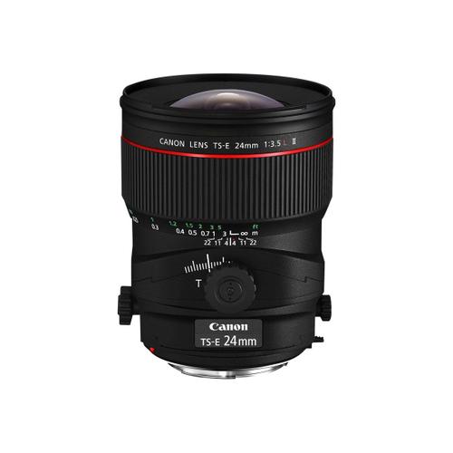 Objectif Canon TS E - Fonction Bascule et décentrement - 24 mm - f/3.5 L II - Canon EF - pour EOS 1000, 1D, 50, 500, 5D, 7D, Kiss F, Kiss X2, Kiss X3, Rebel T1i, Rebel XS, Rebel XSi