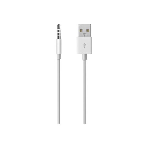 Apple iPod shuffle USB Cable - Le kit câble - mini jack 4 pôles mâle pour USB mâle