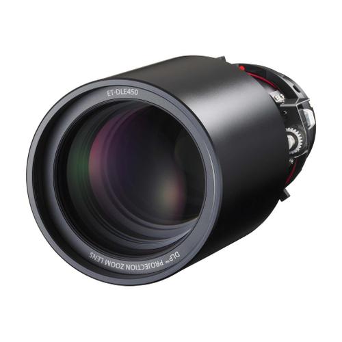 Objectif Panasonic ET DLE450 - Fonction Zoom - 79.6 mm - 125.2 mm - f/1.8-2.4 - pour PT-D5000, DW6300, RCQ10, RCQ80, RZ120, RZ690, RZ770, RZ790, RZ870, RZ890, RZ970, RZ990