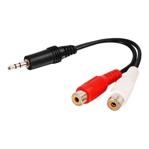 Adaptateur audio mini Jack 3.5mm Mâle vers 2 RCA Femelle