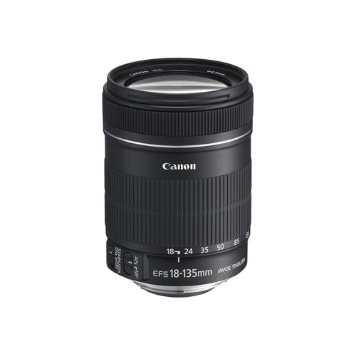 Objectif Canon EF-S - Fonction Zoom - 18 mm - 135 mm - f/3.5-5.6 IS - Canon EF/EF-S - pour EOS 1000, 40, 450, 50, 500, 7D, Kiss F, Kiss X2, Kiss X3, Rebel T1i, Rebel XS, Rebel XSi