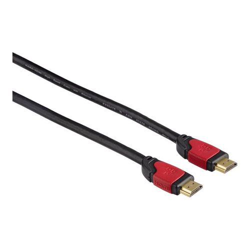 Hama High Speed HDMI Cable - Câble HDMI - HDMI mâle pour HDMI mâle - 1.5 m - blindé - noir