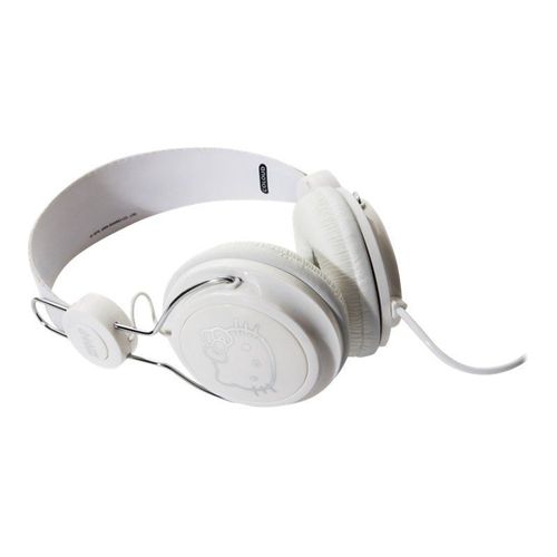 Coloud Hello Kitty White & Silver - Écouteurs - circum-aural - filaire - jack 3,5mm