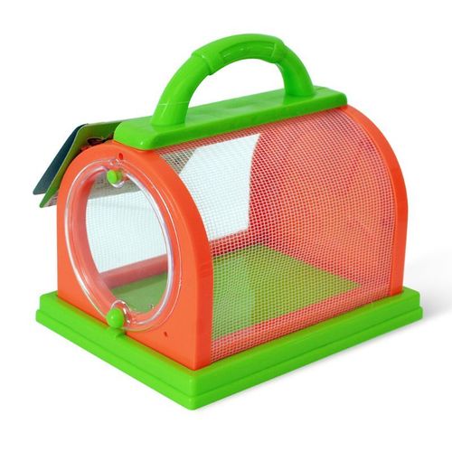 Petite Boîte Portable D'observation D'animaux Cage D'alimentation D'animaux, En Plastique, Pour Enfants, Montres D'insectes, Boîtes D'expérimentation C42