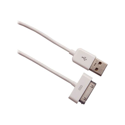 Urban Factory Cable USB to 30pin MFI certified - White 1m - Câble de charge uniquement - USB mâle pour Apple Dock mâle - 1 m - blanc
