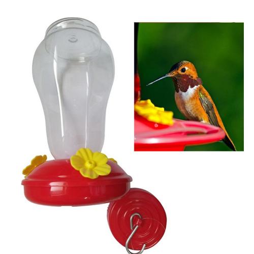 Large Bouche Taille Colibri Mangeoire Fenêtre Extérieure Jardin Suspendus Fleur Forme Oiseau Buveur Abreuvoir Oiseau Fournitures C42