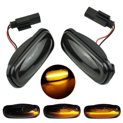 2 Pièces Feu De Position Latéral Led Orange Dynamique Pour Land Rover Discovery 2 1999-2004 Defender Freelander 1 2002-2005