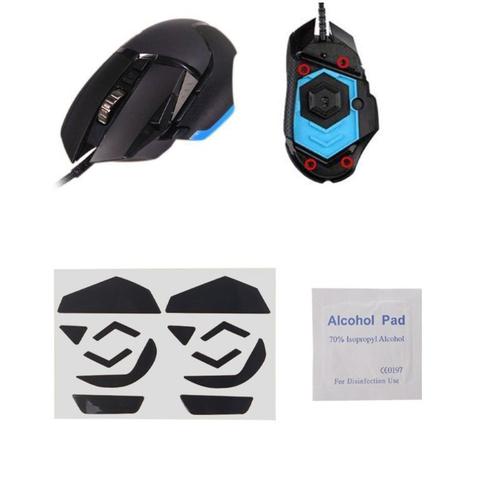 2 ensembles 0.6mm souris patins tapis de souris autocollants pour souris Logitech G502