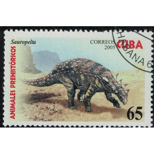 Cuba 2005 Oblitéré Used Animaux Dinosaure Éteint Sauropelta Su