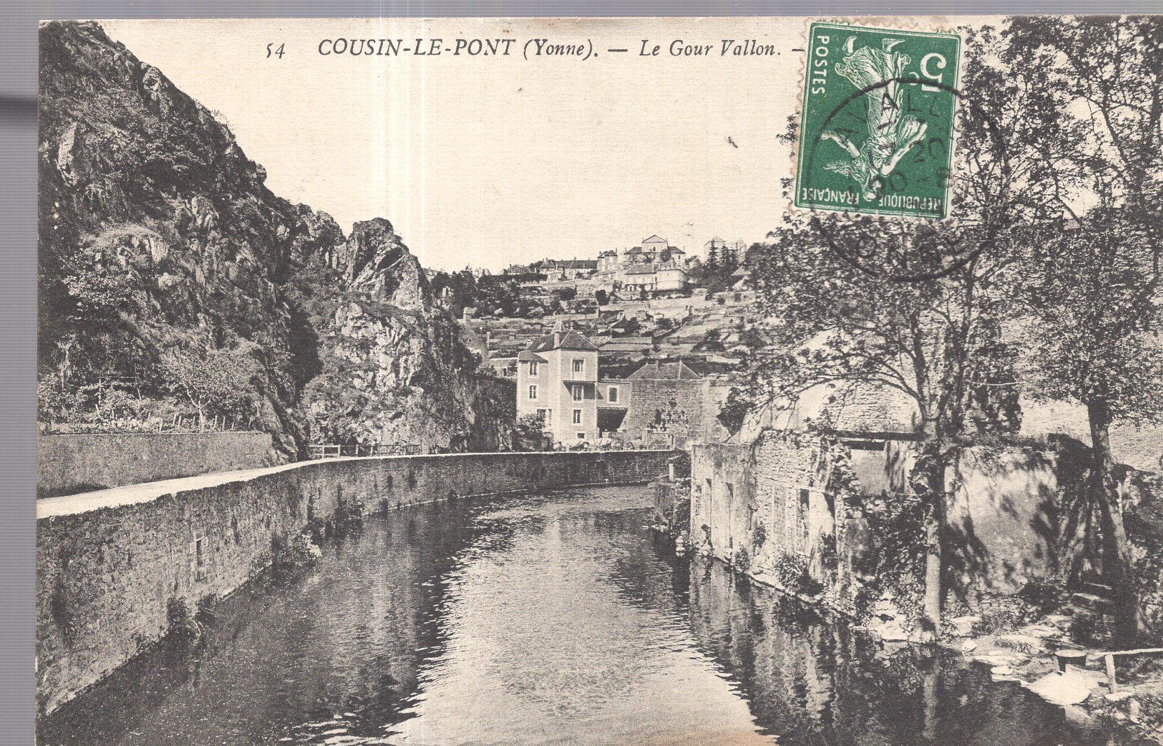 Carte Postale De Cousin Le Pont (Yonne) Le Gour Vallon