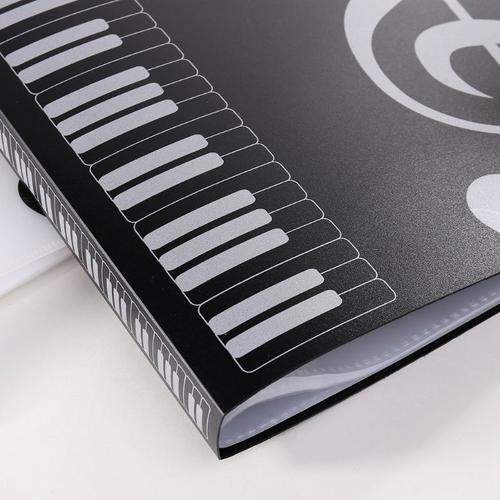 musiciens /étudiants A4 taille 40 pages dossier de musique de feuille dossier de musique de partition de Piano pour les joueurs