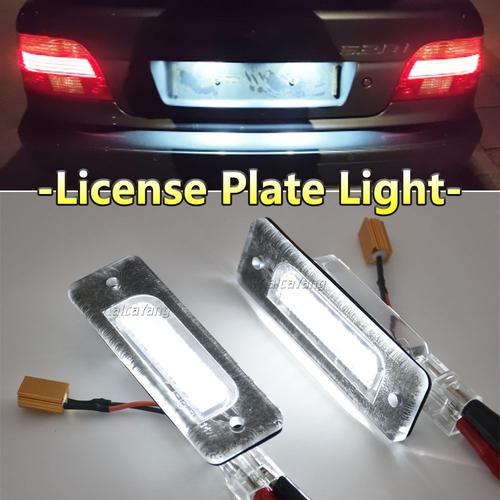 Lumière De Plaque D'immatriculation De Voiture Blanche Led Haute Luminosité, Pour Bmw Série 5 E34 M5 518i 520i 525i 1988-1996 Série 7 E32 1986-1994