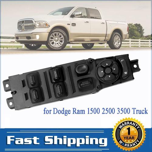 Interrupteur De Commande De Porte Et Fenêtre De Voiture, Bouton De Régulation De Fenêtre Avant Gauche Pour Dodge Ram 1500 2500 3500 2002-2010