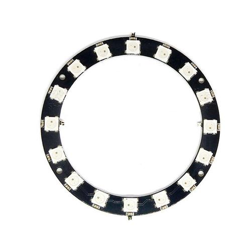 Panneau De Développement Rond De Lumières De Conduite Intégrées, 10 Pièces, 16 Bits/Canal Ws2812 5050 Rgb Led, Polychrome