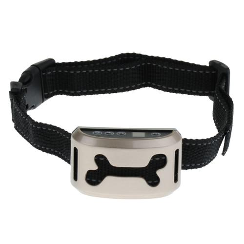 Collier De Dressage Étanche Pour Chien Anti-Aboiement 02 Os