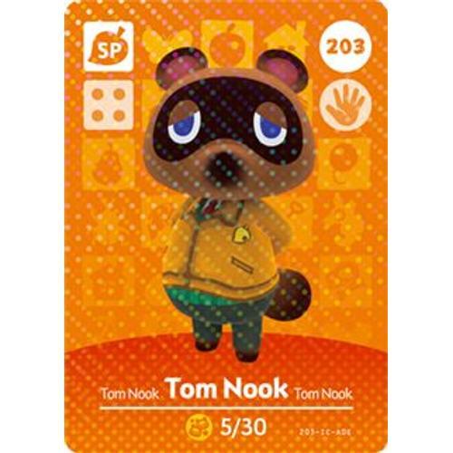 Carte Amiibo Animal Crossing (Happy Home Designer & Welcome Amiibo) Série 3 N°203 : Tom Nook