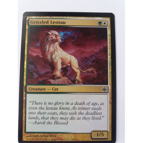 Foil - Grizzled Leotau - Mtg - La Renaissance D'alara - 69