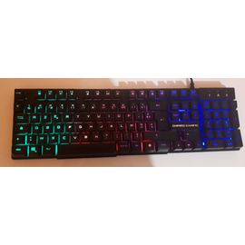 Clavier rgb empire gaming semi mécanique azerty avec touches anti ghosting avec notice et boite d'origine