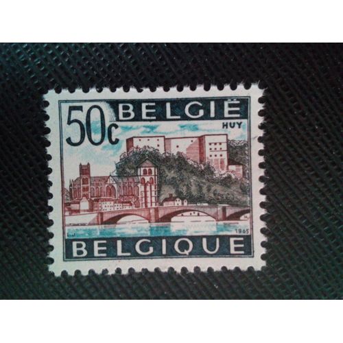 Timbre Belgique Yt 1352 Pont Et Château, Huy 1965 ( 061204 )