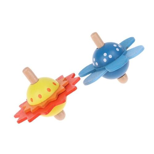 Enfants Jouets En Bois Fleur Rotation Toupie En Bois Jouets Classiques Pour Enfants Enfants Développer Intelligence Éducation Montessori Jouets