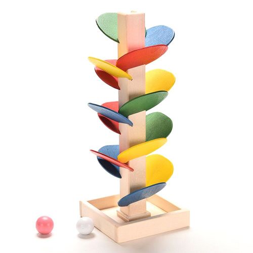 Arbre En Bois Boule De Marbre Course Piste Jeu Montessori Bébé Jouet Assemblage Blocs Intelligence Enfants Enfants Jouet Éducatif Cadeau De Noël