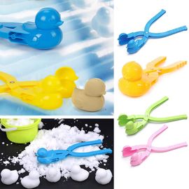 Créatif En Plein Air Amusant Et Sport Dessin Animé Belle Canard En Forme De Boule De Neige Fabricant Clip Enfants En Plein Air Hiver Neige Sable Moule Outil