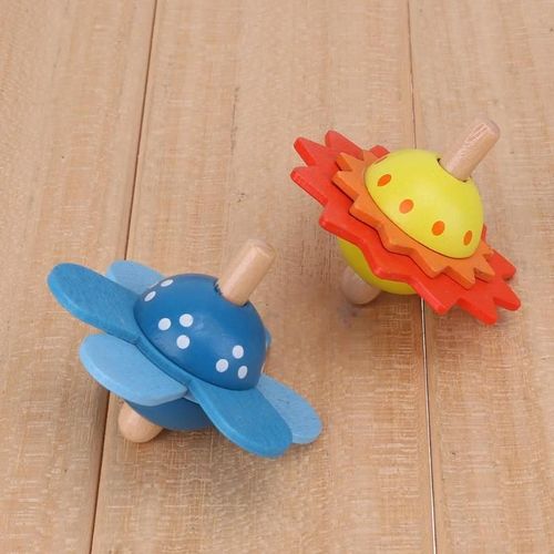 Enfants Jouets En Bois Fleur Rotation Toupie En Bois Jouets Classiques Pour Enfants Enfants Développer Intelligence Éducation Montessori Jouets
