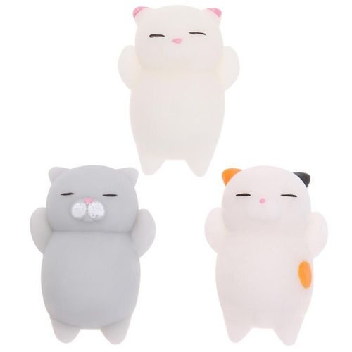 Kawaii Doigt Spongieux Jouet Mignon Chat Mini Presser Extensible Animaux Guérison Stress Balle Poupée Jouet Enfants Adultes Soulagement Du Stress Jouet Cadeau