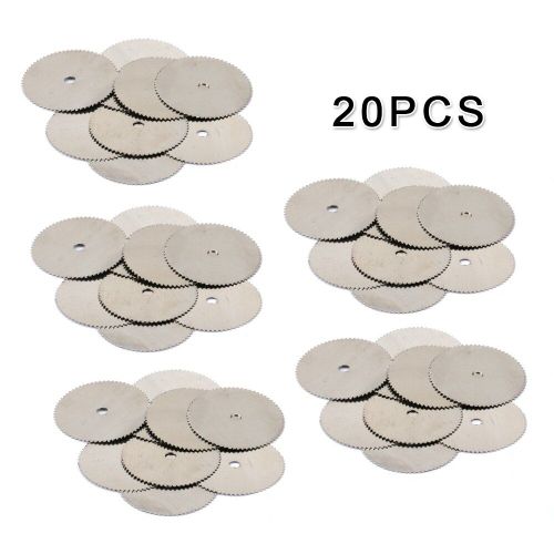 20 pièces/ensemble 32mm Mini lames de scie circulaire HSS accessoires de disque de coupe en bois petites tranches d'acier inoxydable
