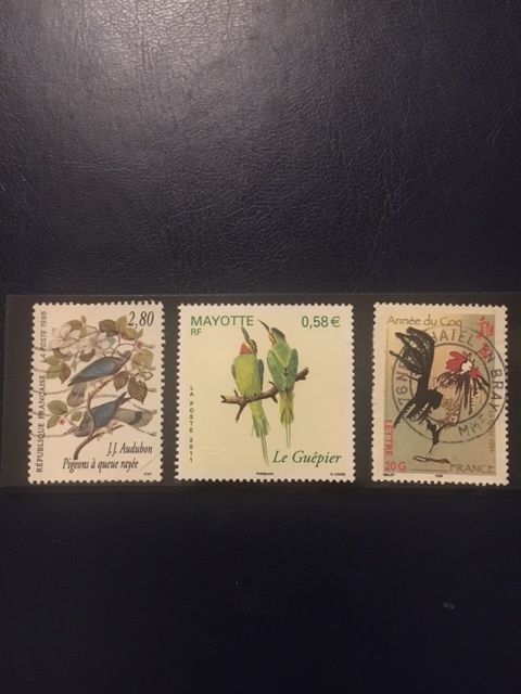 Lot Timbres Oiseaux