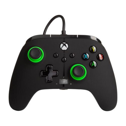 Manette Powera Enhanced Filaire Noir Acco Brands Pour Microsoft Xbox One, Microsoft Xbox One S, Microsoft Xbox One X, Microsoft Xbox Series S, Microsoft Xbox Series X