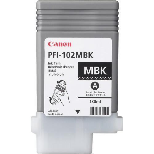 Canon PFI-102MBK, Canon, Noir mat, imagePROGRAF..., 130 ml