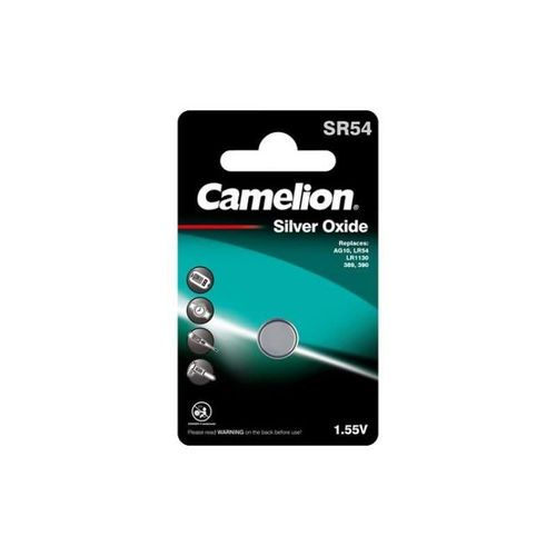 Camelion Blister 1 pile bouton oxyde d'argent SR54 AG10 LR54