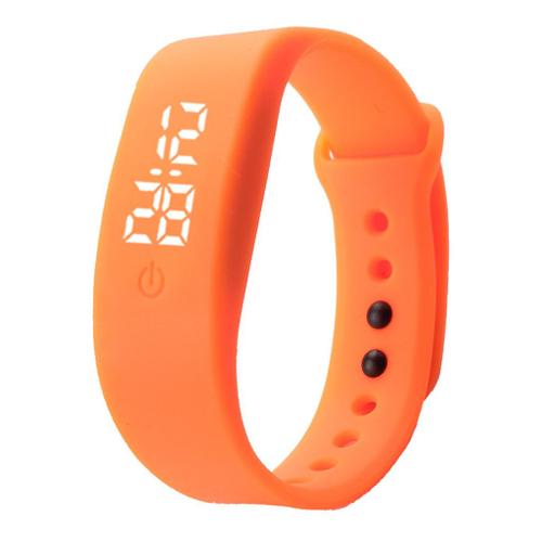 Montre-Bracelet Numérique Multifonctionnelle De Sport De Led Pour L'orange D'enfants Orange