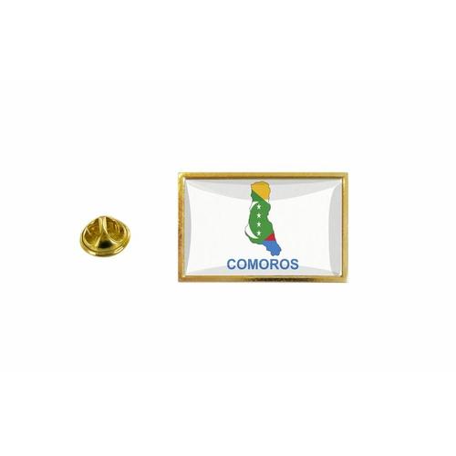 Pins Pin Badge Pin's Drapeau Pays Carte Com Comores