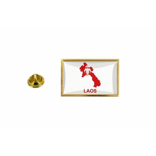 Pins Pin Badge Pin's Drapeau Pays Carte Lao Laos Ancien