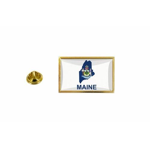 Pins Pin Badge Pin's Drapeau Pays Carte Usa Maine