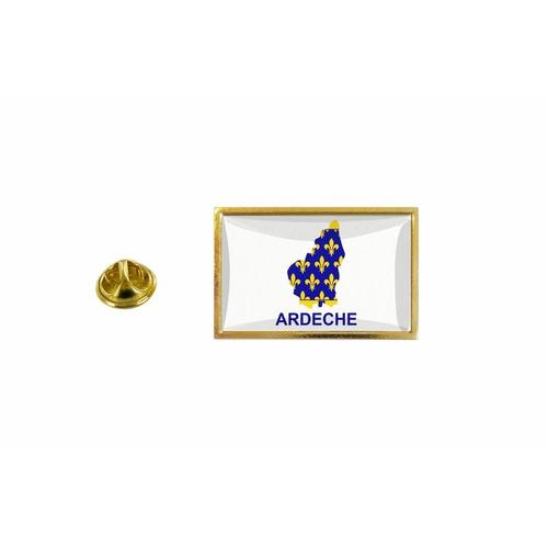 Pins Pin Badge Pin's Drapeau Pays Carte Ardeche Departement