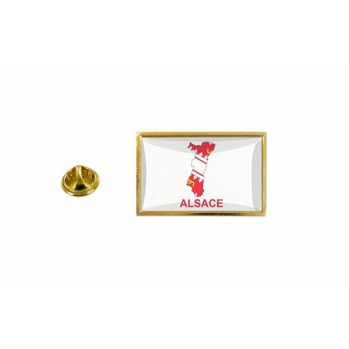 Pins Pin Badge Pin's Drapeau Pays Carte Alsace Departement