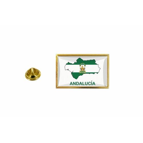 Pins Pin Badge Pin's Drapeau Pays Carte Espagne Province Andalousie Andalucia